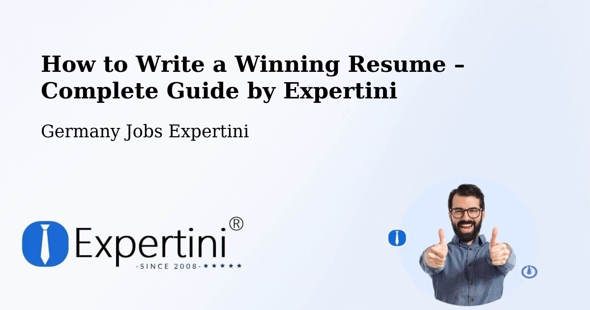 Resume Writing Guide for Job Seekers – Brackel - Brackel, Germany Jobs Expertini
